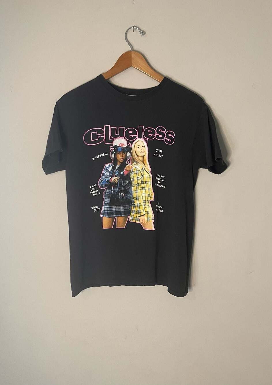 Junk Food x Revolve Clueless The Movie Crew Neck Tee Size Small Retro 90's As If